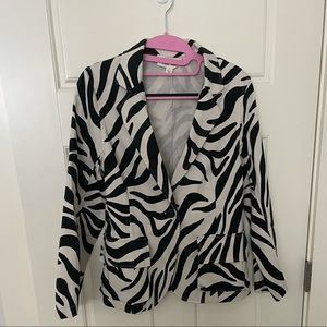 NWOT* Zebra print cotton blazer by Nili Lotan